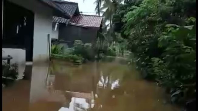 Telaga Nglindur Meluap, Genangi Permukiman di Gunungkidul