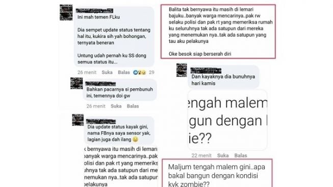 NF Sempat Bikin Status FB: Ceritakan Jasad Balita dalam Lemari Kamarnya