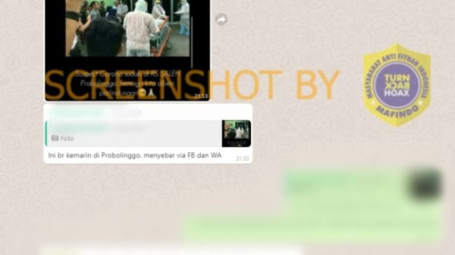 CEK FAKTA: Beredar Foto Suspect Virus Corona di Probolinggo, Benarkah?