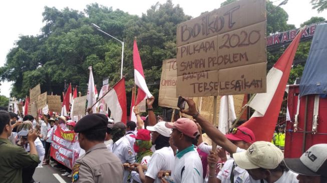 Geger Sengketa Lahan, Warga Kabupaten Kediri Ancam Bakal Boikot Pilkada