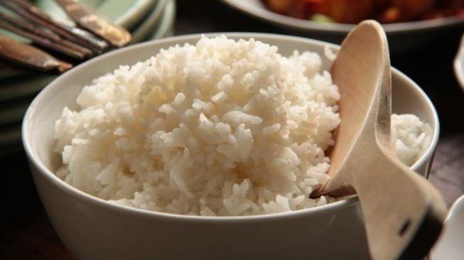Nasi putih. [Shutterstock]