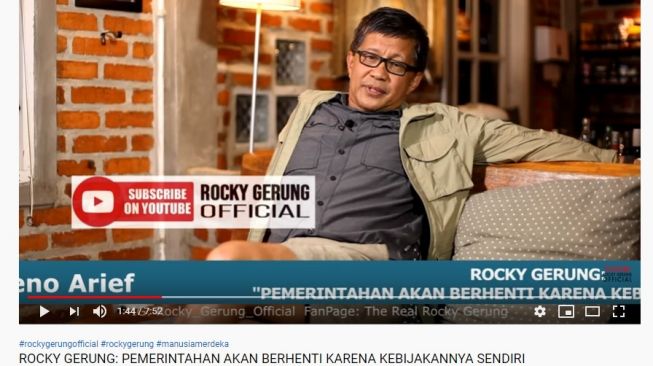 Ungkapkan Pembusukan Politik, Rocky Gerung Prediksi Rezim Tak Sampai 2024