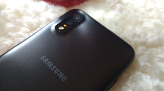 Samsung Galaxy A01 diluncurkan di Jakarta, Rabu (11/3/2020). [Suara.com/Tivan Rahmat]
