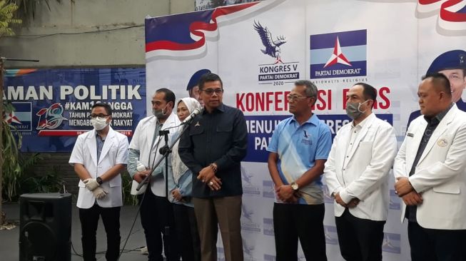 Demokrat Kongres di Tengah Wabah Virus Corona di Jakarta