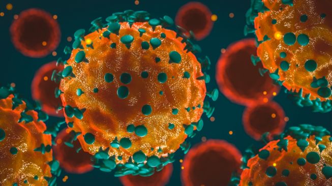 Ilustrasi virus corona Covid-19. [Shutterstock]