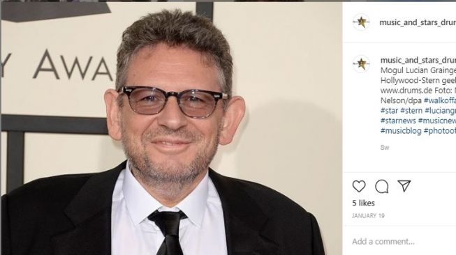 Lucian Grainge, CEO Universal Music terinfeksi corona Covid-19 (Instagram/@music_and_stars_drums.de)