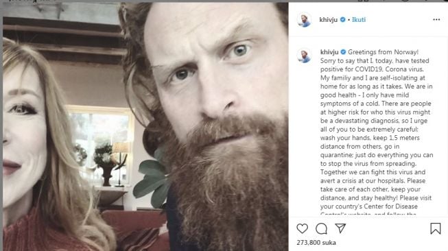 Kristofer Hivju [Instagram/@Kristofer Hivju]