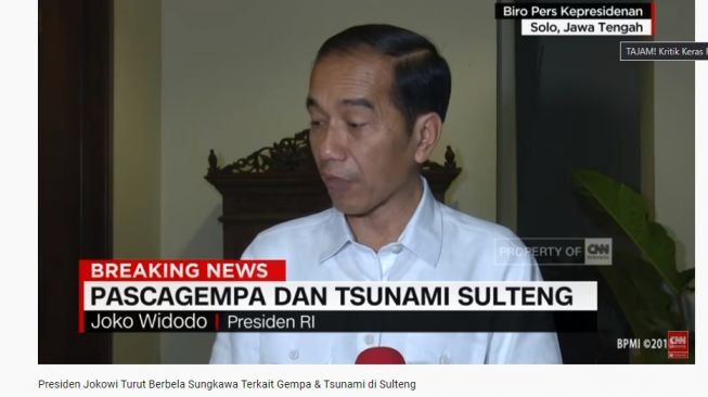 Cek fakta: Jokowi mengatakan "Jangan Keluar Rumah, Kalau Bisa Nonton Drakor Saja". (YouTube/CNN Indonesia) 