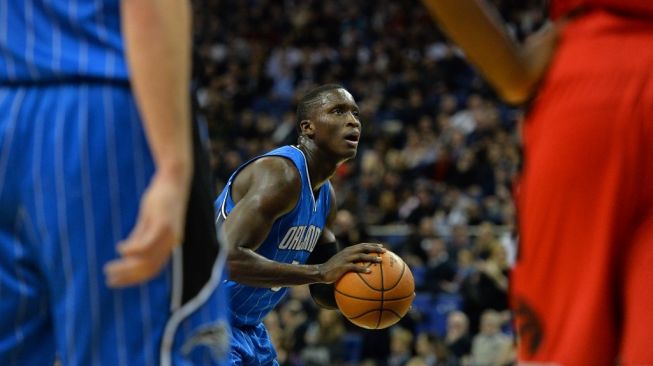 Pebasket NBA, Victor Oladipo, saat bermain di Orlando Magic. [AFP/Glyn Kirk]