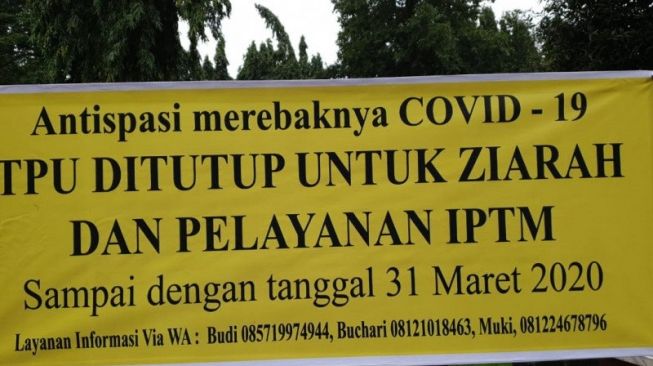 Larang Ziarah karena Corona, TPU di Jaksel Cuma Buka untuk Kuburkan Mayat