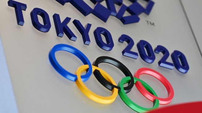Logo Olimpiade 2020 Tokyo. [AFP/Charly Triballeau]