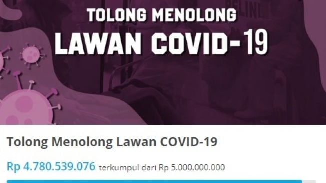 Penggalangan Dana Rachel Vennya perangi virus corona [kitabisa.com]