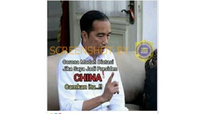 CEK FAKTA: Benarkah Corona Mudah Diatasi Jika Jokowi Jadi Presiden China?