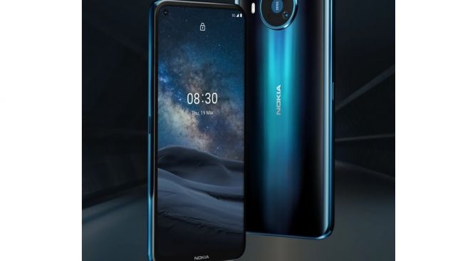 Nokia 8.3 5G, yang akan bintangi film James Bond No Time To Die,meluncur pada Kamis (19/3/2020). [Dok HMD Global]