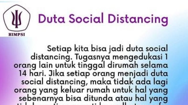 Lawan Corona di Indonesia : Jadi Duta Social Distancing & Berhenti Merokok