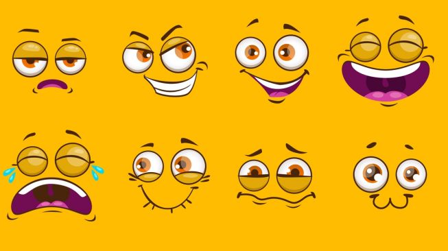 Ilustrasi ekspresi wajah. (Shutterstock)