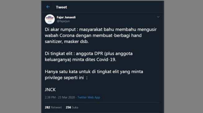 Dosen UMY Kecam Anggota DPR RI dan keluarga yang Akan Jalani Tes Corona