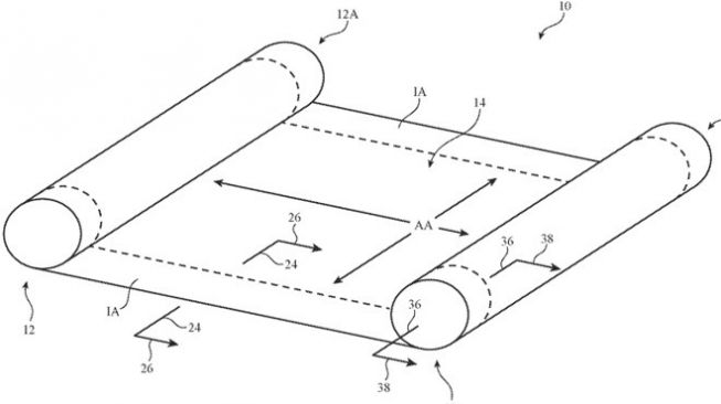 Paten perangkat gulungan Apple. [Phonearena] 