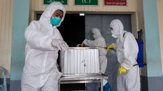 Pandemi virus flu babi (H1N1). [Sai Aung MAIN / AFP]