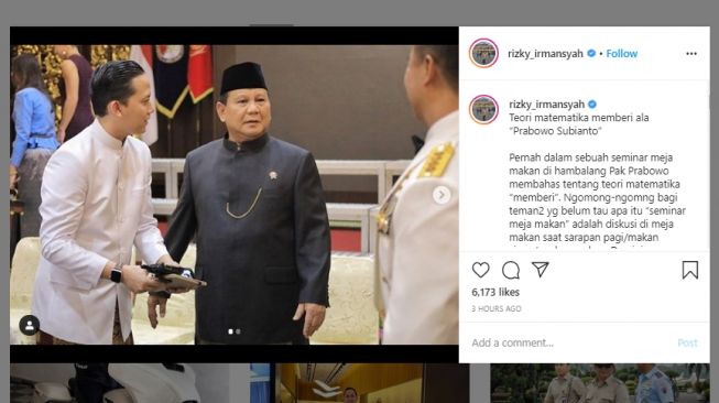 Pengawal Pribadi Beberkan Prinsip Berbagi Ala Prabowo Subianto