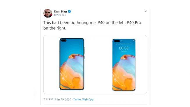 Bocoran Huawei P40 Series. [Twitter]