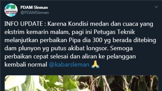 (Twitter/@PDAMSleman)