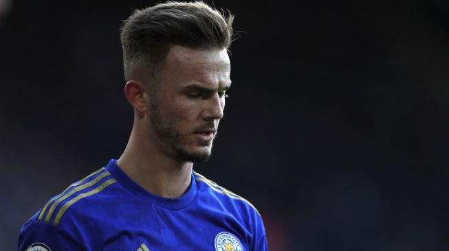 Gelandang serang Leicester City, James Maddison. [Adrian DENNIS / AFP]