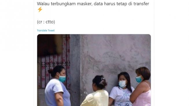 Asyik Kumpul saat Wabah Corona, Netizen: Emak-emak Transfer Data