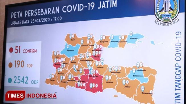 Jumlah ODP di Jatim Bertambah, Positif Covid-19 Berkurang