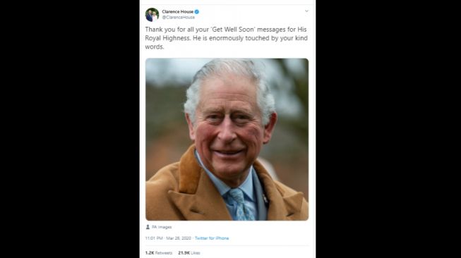 Pangeran Charles Dikabarkan Sembuh, Ketahui Obat Apa Saja untuk Covid-19 - Suara.com