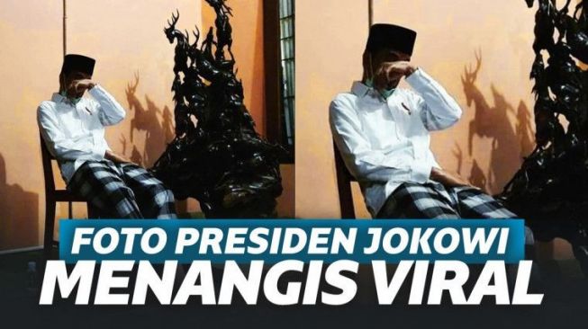 Viral Foto Jokowi Terduduk Sembari Menangis, Chef Arnold: You Are Not Alone
