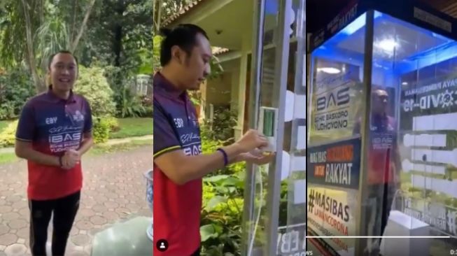 Video Viral Ibas Mencoba Bilik Disinfektan, Malah Dikritik Warganet