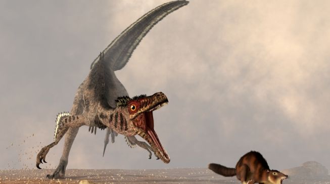 Ilustrasi Velociraptor. [Shutterstock]