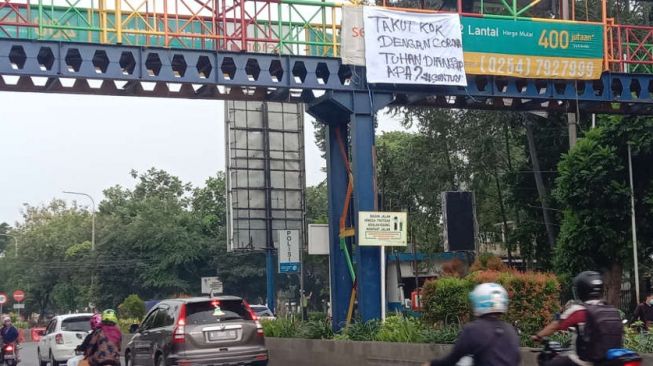 Spanduk Provokatif 'Takut Kok Dengan Corona', Bikin MUI Kota Serang Berang