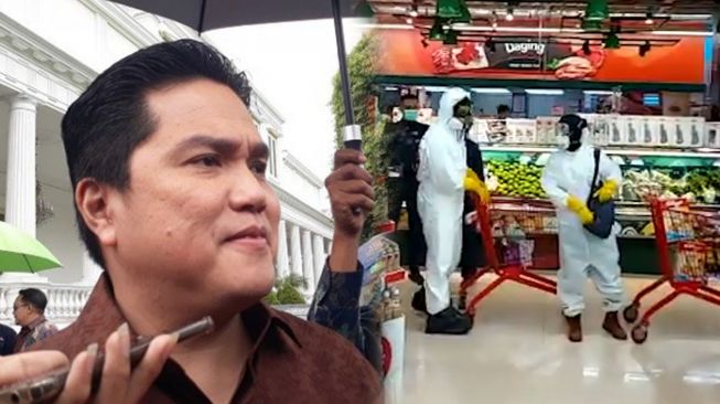 Dua warga yang tengah berbelanja di supermarket di kawasan Jakarta Selatan viral lantaran mengenakan Alat Pelindung Diri (APD).