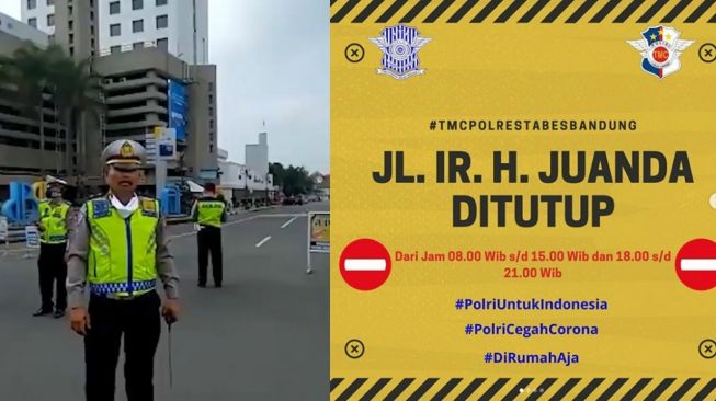 Sejumlah Ruas Jalan Protokol Ditutup, Bandung Lockdown?