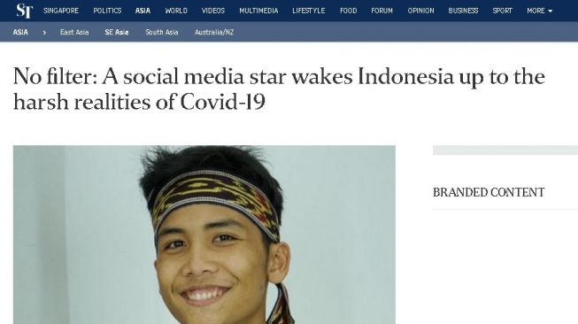 Lelucon Bintang Emon jadi sorotan media asing. (Straitsimes)