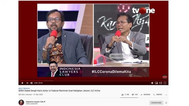 Sengit! Fadjroel Rachman Debat dengan Haris Azhar soal Kebijakan Jokowi