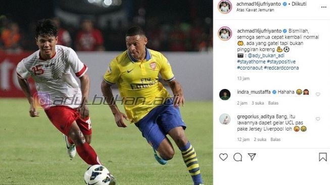Achmad Jufriyanto saat berduel melawan Chamberlain. (Instagram/@achmad16jufriyanto).