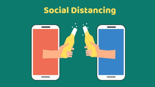 Ilustrasi social distancing (Shutterstock)