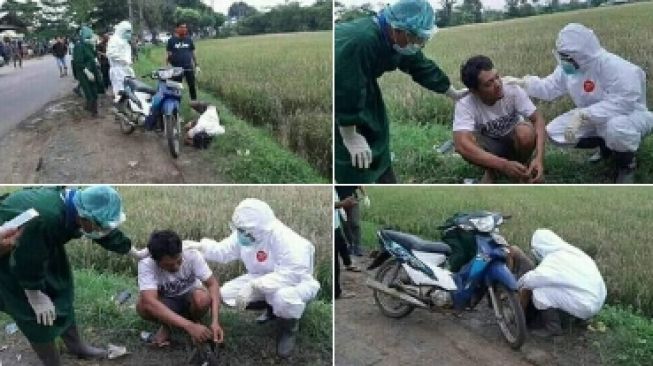 Nyungseb ke Sawah Dikira Kena Corona, Faktanya Malah Bikin Ngakak