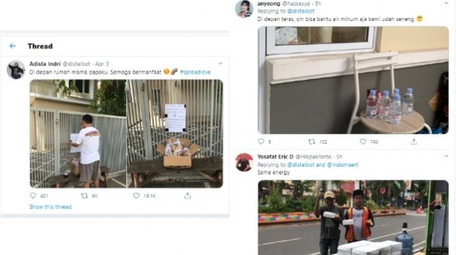 Viral Aksi Bagi-Bagi Makan Gratis untuk Pedagang dan Ojol di Tengah Corona