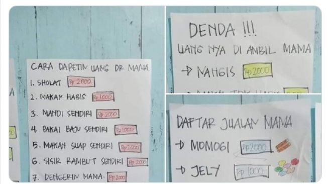 Buat Aturan Selama Anak Libur saat Corona, Aksi Ibu Ini Panen Pujian Publik