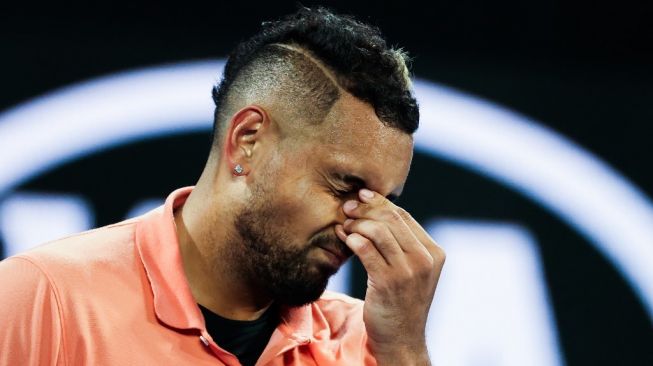 Bintang tenis asal Australia, Nick Kyrgios. [AFP/David Gray\