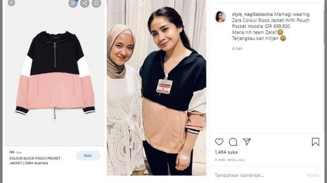 Baju murah Nagita Slavina. (Instagram/@@style_nagitaslavina)