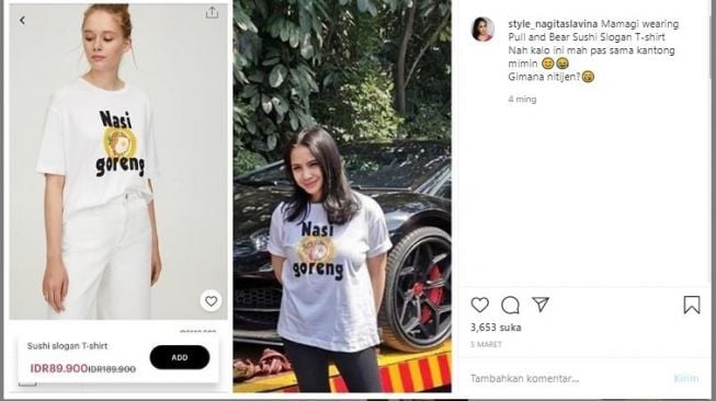 Baju murah Nagita Slavina. (Instagram/@@style_nagitaslavina)