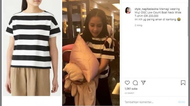 Baju murah Nagita Slavina. (Instagram/@@style_nagitaslavina)