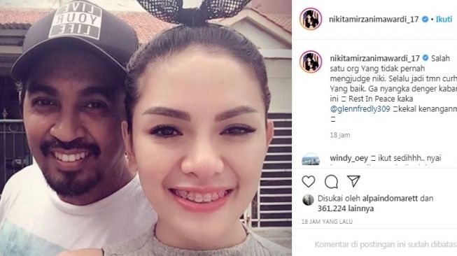 Nikita Mirzani unggah kenangan bareng Glenn Fredly [Instagram/@nikitamirzanimawardi_17]