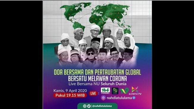 Malam Ini PBNU Gelar Doa Pertaubatan Global Bersatu Melawan Corona