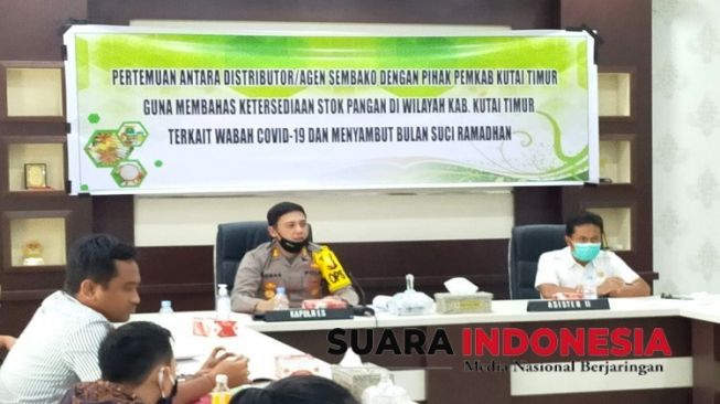 Polres Kutim Gelar Rakor untuk Pastikan Stok Sembako bagi Masyarakat Aman